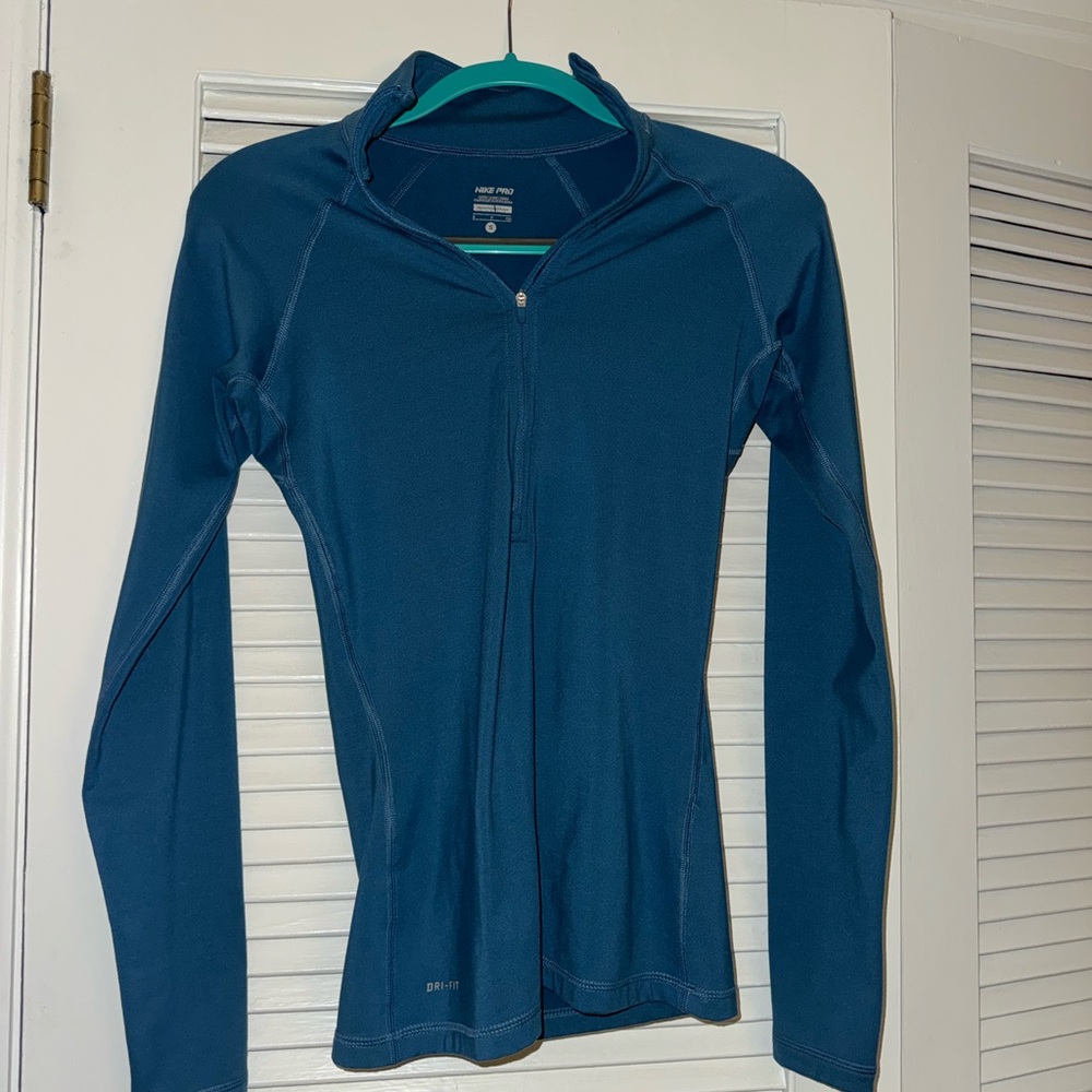 Nike Women's Teal Long Sleeve Thermal Dri-Fit